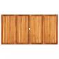 Preview: Gartentisch Grau 180x90x75 cm Poly Rattan Akazienholz