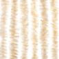 Preview: Fliegenvorhang Beige und Weiß 90x200 cm Chenille