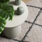 Preview: Teppich Shaggy Hochflor Modern Beige und Anthrazit 100x200 cm