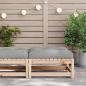 Preview: Gartenhocker mit Kissen Massivholz Kiefer