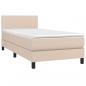 Preview: Boxspringbett mit Matratze & LED Cappuccino-Braun 80x200cm