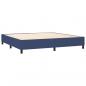 Preview: Boxspringbett mit Matratze Blau 200x200 cm Stoff