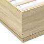 Preview: Bettgestell Sonoma-Eiche 140x200 cm Holzwerkstoff