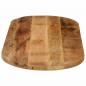 Preview: Tischplatte 110x40x3,8 cm Oval Raues Massives Mangoholz