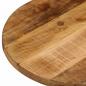 Preview: Tischplatte 110x40x3,8 cm Oval Raues Massives Mangoholz