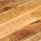 Preview: Tischplatte 110x40x3,8 cm Oval Raues Massives Mangoholz