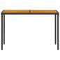 Preview: Gartentisch mit Akazienholz-Platte 115x54x74 cm Poly Rattan