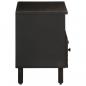 Preview: TV-Schrank Schwarz 70x33x46 cm Massivholz Mango