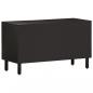 Preview: TV-Schrank Schwarz 80x31x46 cm Massivholz Mango