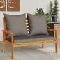 Preview: ARDEBO.de - Gartensofa 120 cm mit Kissen Massivholz Akazie