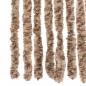 Preview: Fliegenvorhang Beige und Dunkelbraun 100x200 cm Chenille