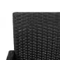 Preview: Garten-Barhocker 2 Stk. Schwarz Poly Rattan