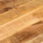 Preview: Tischplatte 140x50x3,8 cm Oval Raues Massives Mangoholz