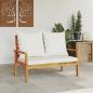 Preview: Gartensofa 120 cm mit Kissen Massivholz Akazie