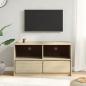 Preview: TV-Schrank SAUDA Eiche-Optik 99x43x55 cm Massivholz Kiefer	