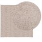 Preview: Shaggy-Teppich PAMPLONA Hochflor Modern Beige 120x120 cm