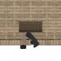 Preview: Gartensofa mit Kissen 2-Sitzer Beige Poly Rattan