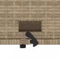 Preview: Gartensofa mit Kissen 2-Sitzer Beige Poly Rattan & Akazienholz