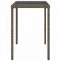 Preview: Gartentisch mit Glasplatte Grau 115x54x74 cm Poly Rattan