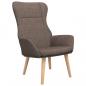 Preview: ARDEBO.de - Relaxsessel Taupe Stoff