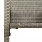 Preview: Garten-Barhocker 2 Stk. Grau Poly Rattan