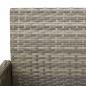 Preview: Garten-Barhocker 2 Stk. Grau Poly Rattan