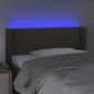 Preview: LED Kopfteil Taupe 83x16x78/88 cm Stoff