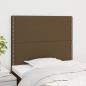 Preview: ARDEBO.de - Kopfteile 2 Stk. Dunkelbraun 100x5x78/88 cm Stoff