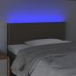 Preview: LED Kopfteil Taupe 80x5x78/88 cm Stoff