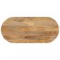 Preview: ARDEBO.de - Tischplatte 100x50x3,8 cm Oval Massivholz Mango