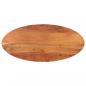 Preview: ARDEBO.de - Tischplatte 100x40x3,8 cm Oval Massivholz Akazie