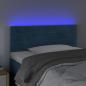 Preview: LED Kopfteil Dunkelblau 80x5x78/88 cm Samt