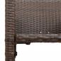 Preview: Garten-Barhocker 2 Stk. Braun Poly Rattan