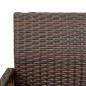 Preview: Garten-Barhocker 2 Stk. Braun Poly Rattan