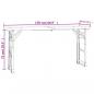 Preview: Biertisch Klappbar 170x50x75/105 cm Massivholz Tanne