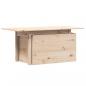 Preview: Gartentisch 100x50x75 cm Massivholz Kiefer