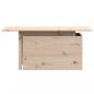 Preview: Gartentisch 100x50x75 cm Massivholz Kiefer