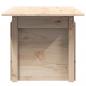 Preview: Gartentisch 100x50x75 cm Massivholz Kiefer