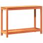 Preview: Pflanztisch mit Ablage Wachsbraun 108x35x75cm Massivholz Kiefer