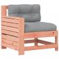 Preview: Gartensofa mit Armlehne und Kissen Massivholz Douglasie