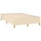 Preview: Boxspringbett mit Matratze & LED Creme 120x190 cm Stoff