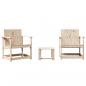 Preview: 3-tlg. Garten-Lounge-Set Massivholz Kiefer