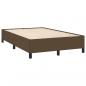 Preview: Boxspringbett mit Matratze & LED Dunkelbraun 120x190 cm Stoff