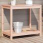 Preview: ARDEBO.de - Pflanztisch mit Ablage 82,5x50x75 cm Massivholz Douglasie