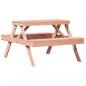 Preview: Picknicktisch 105x134x75 cm Massivholz Douglasie