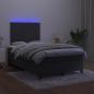 Preview: Boxspringbett mit Matratze & LED Schwarz 120x190 cm Samt