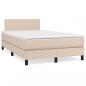 Preview: Boxspringbett mit Matratze & LED Cappuccino-Braun 120x190 cm