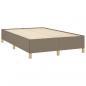 Preview: Boxspringbett mit Matratze & LED Taupe 120x190 cm Stoff