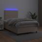 Preview: Boxspringbett mit Matratze & LED Cappuccino-Braun 120x190 cm