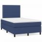 Preview: ARDEBO.de - Boxspringbett mit Matratze & LED Blau 120x190 cm Stoff